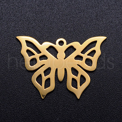 201 Stainless Steel Hollow Pendants STAS-Q201-JN279-2-18-1