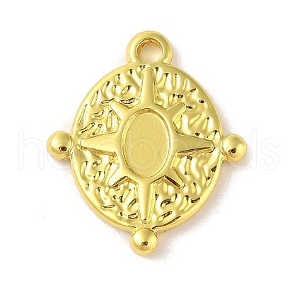 304 Stainless Steel Pendant Cabochon Settings STAS-A097-07G-1