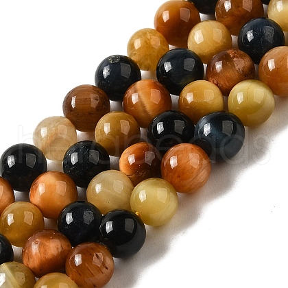 Natural Tiger Eye Beads Strands G-D083-A02-03-1