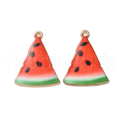 Alloy Enamel Pendants FIND-O003-09B-G-1