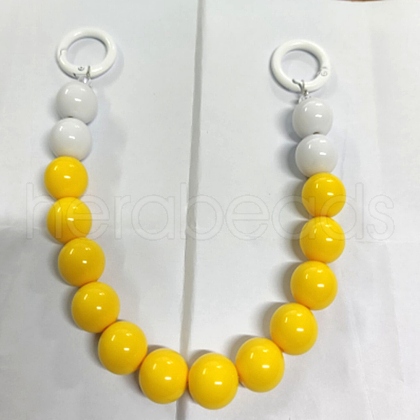 Plastic Round Beaded Bag Handles FIND-WH0111-79B-1