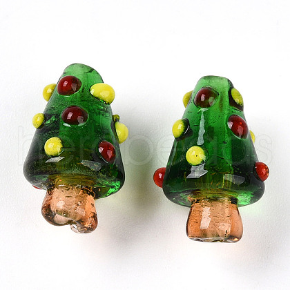 Handmade Lampwork Bumpy Beads LAMP-T022-02A-04-1