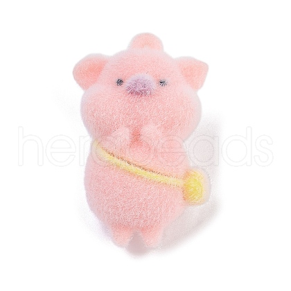 Flocky Resin Pendants RESI-S017-03D-1