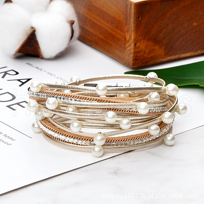 PU Leather Multi-layered Bracelets WG13214-04-1