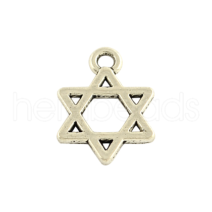 Tibetan Style Alloy Charms TIBEP-A36510-AS-NR-1