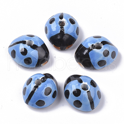 Handmade Porcelain Beads X-PORC-N004-57A-1