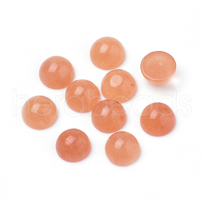 Natural White Jade Cabochons G-R416-6mm-55-1
