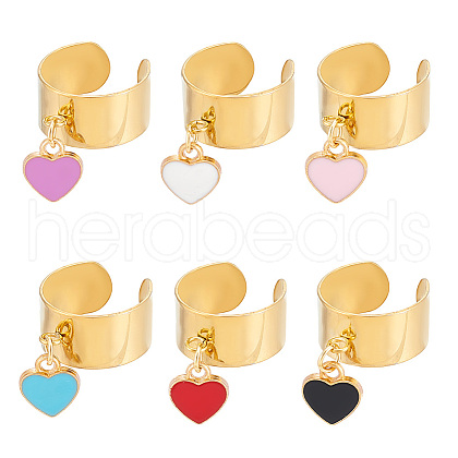 304 Stainless Steel Open Cuff Rings RJEW-UN00018-1