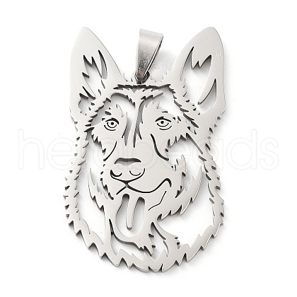 Non-Tarnish 201 Stainless Steel Big Pendants STAS-A090-02P-1