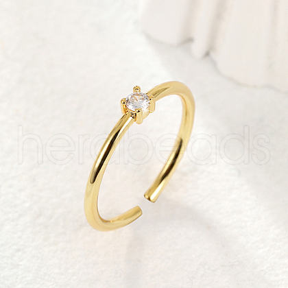 Mother's Day Rings Cubic Zirconia Solitaire Ring ZV9742-01-1