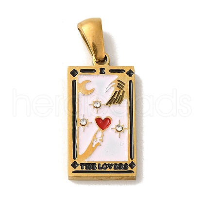 304 Stainless Steel Pendants STAS-C100-02D-G-1