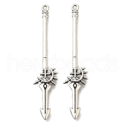 Tibetan Style Alloy Big Pendants FIND-G078-33F-AS-1