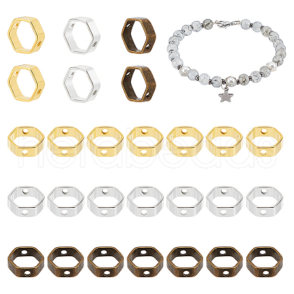   3 Bags 3 Colors Brass Bead Frames FIND-PH0009-16-1
