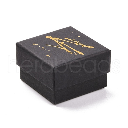 Hot Stamping Cardboard Jewelry Packaging Boxes CON-B007-01A-1