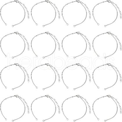 Unicraftale 304 Stainless Steel Cable Chain Bracelet Making MAK-UN0001-23-1