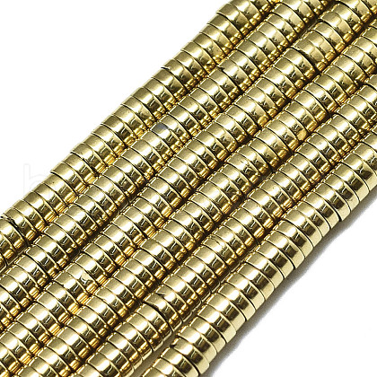 Electroplate Non-magnetic Synthetic Hematite Beads Strands X-G-S352-42B-01-1