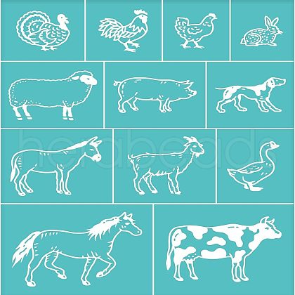 Self-Adhesive Silk Screen Printing Stencil DIY-WH0338-005-1