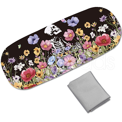 PU Leather Hard Shell Glasses Case AJEW-WH20099-005-1