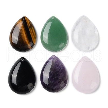 Natural Mixed Gemstone Pendants G-M416-08B-1