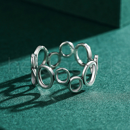 Oval Ring 925 Sterling Silver Finger Rings for Women FS-WGC6322-01-1