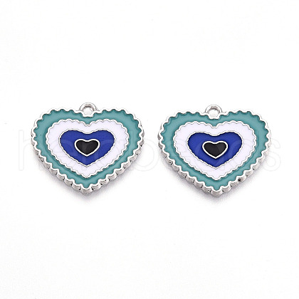 Alloy Enamel Pendants ENAM-T020-104C-1