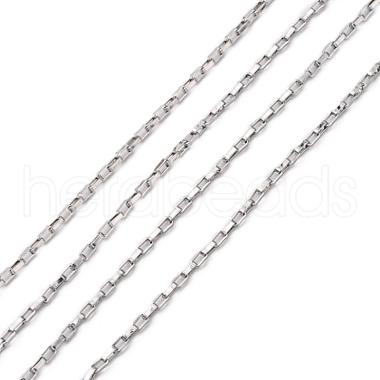 304 Stainless Steel Box Chains CHS-A003A-1.5mm-1