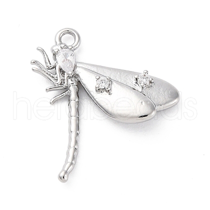 Brass Pave Cubic Zirconia Pendants KK-E793-27P-1