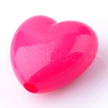 Opaque Acrylic Beads X-SACR-S788-C04-1