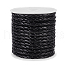 4-Ply Round Imitation Leather Braided Cord LC-WH0003-10A-1