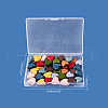 Painted Natural Wood Beads WOOD-FH0001-06-7