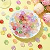 140Pcs 14 Styles Frosted Acrylic Beads MACR-YW0003-02-2