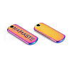 Rainbow Color Alloy Charms PALLOY-S180-238-NR-3