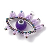 Seed Glass & Lampwork Pendant PALLOY-MZ00242-02-3