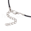 Dyed Synthetic Imperial Jasper & Glass Seed Beaded Star Pendant Black Waxed Cotton Cord Necklaces NJEW-MZ00109-5