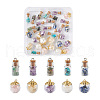 Craftdady 40Pcs 2 Style Glass Bottle Pendants FIND-CD0001-21-2