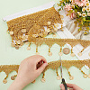   4.5m Sparkle Polyester Tassel Lace Trims OCOR-PH0003-88-3