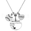 201 Stainless Steel Softball Baseball Heart Pendant Necklaces FS-WG63DEA-01-2