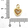 Brass Micro Pave Cubic Zirconia Pendants KK-K401-08A-G-3