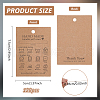 120Pcs Kraft Paper Handmade Price Tags CDIS-FG0001-60-2