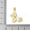 Brass Micro Pave Cubic Zirconia Pendants KK-A252-33G-02-3
