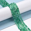 Natural Dyed & Heated Green Onyx Agate Beads Strands G-D463-02-4