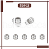 Unicraftale 50Pcs 201 Stainless Steel European Beads FIND-UN0003-93-3
