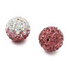 Gradient Color Design Polymer Clay Rhinestone Beads CLAY-NH0001-03G-2