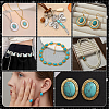   160Pcs 7 Sizes Synthetic Turquoise Cabochons G-PH0002-69B-6