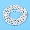 Transparent Spray Painted Glass Beads Strands GLAA-N001-25-3