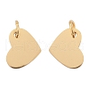 Ion Plating(IP) 304 Stainless Steel Stamping Blank Tag Charms STAS-I311-19G-1