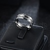 Grooved Stainless Steel Finger Rings for Men WG2ADDA-06-1