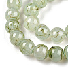 Baking Painted Glass Bead Strands DGLA-N004-8mm-01-3