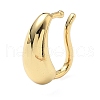Teardrop Brass Cuff Earrings EJEW-A132-11G-4
