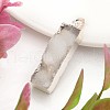 Rectangle Dyed Natural Druzy Agate Pendants G-I139-07S-1